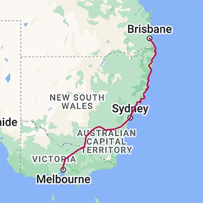 Karte der 2020 gefahrenen Tracks